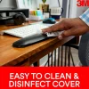 3M™ Compact Gel Keyboards Wrist Rest With Antimicrobial Protection, 18" Wide, Black