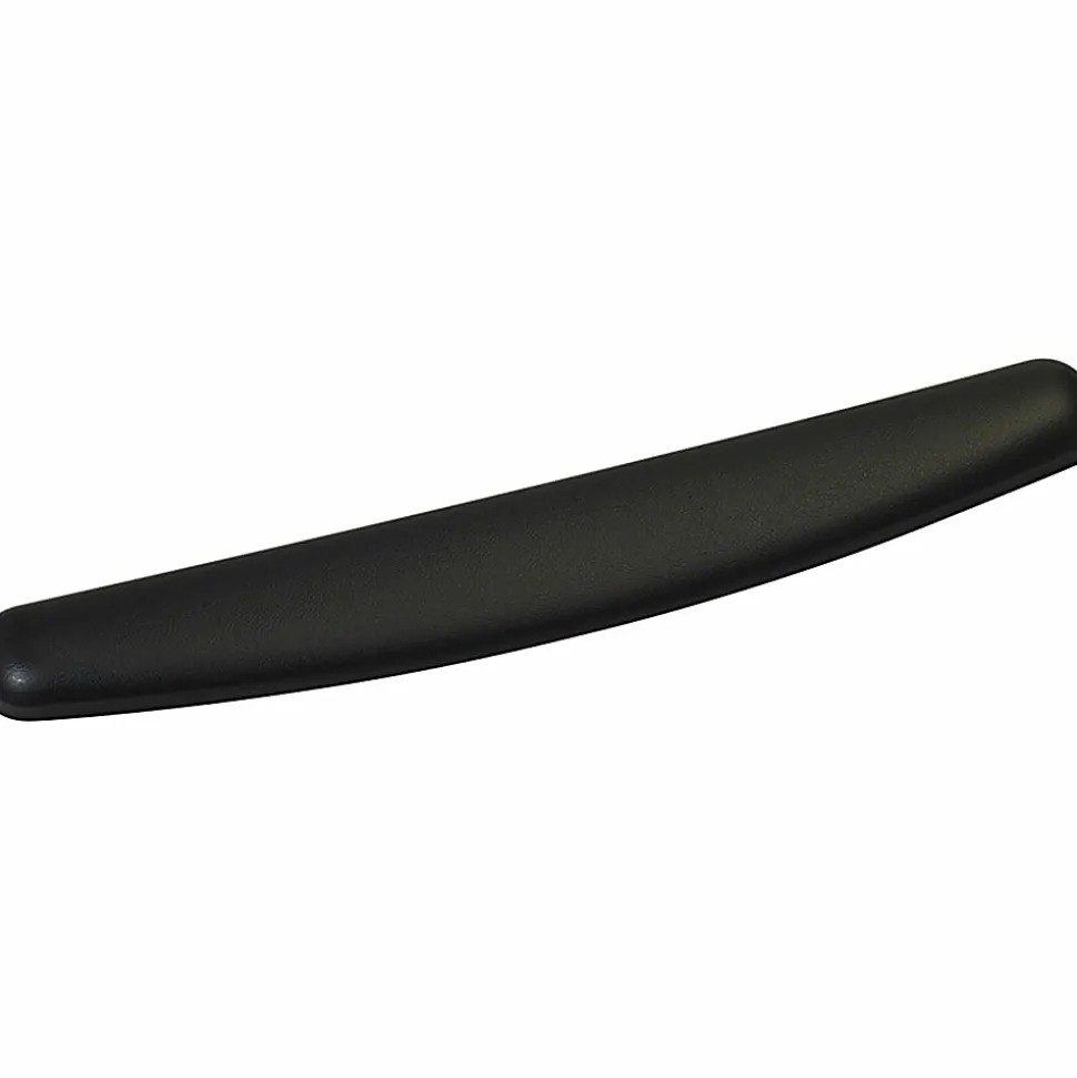 3M™ Compact Gel Keyboards Wrist Rest With Antimicrobial Protection, 18" Wide, Black