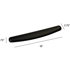 3M™ Compact Gel Keyboards Wrist Rest With Antimicrobial Protection, 18