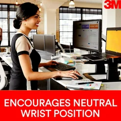 3M™ Compact Gel Keyboards Wrist Rest With Antimicrobial Protection, 18