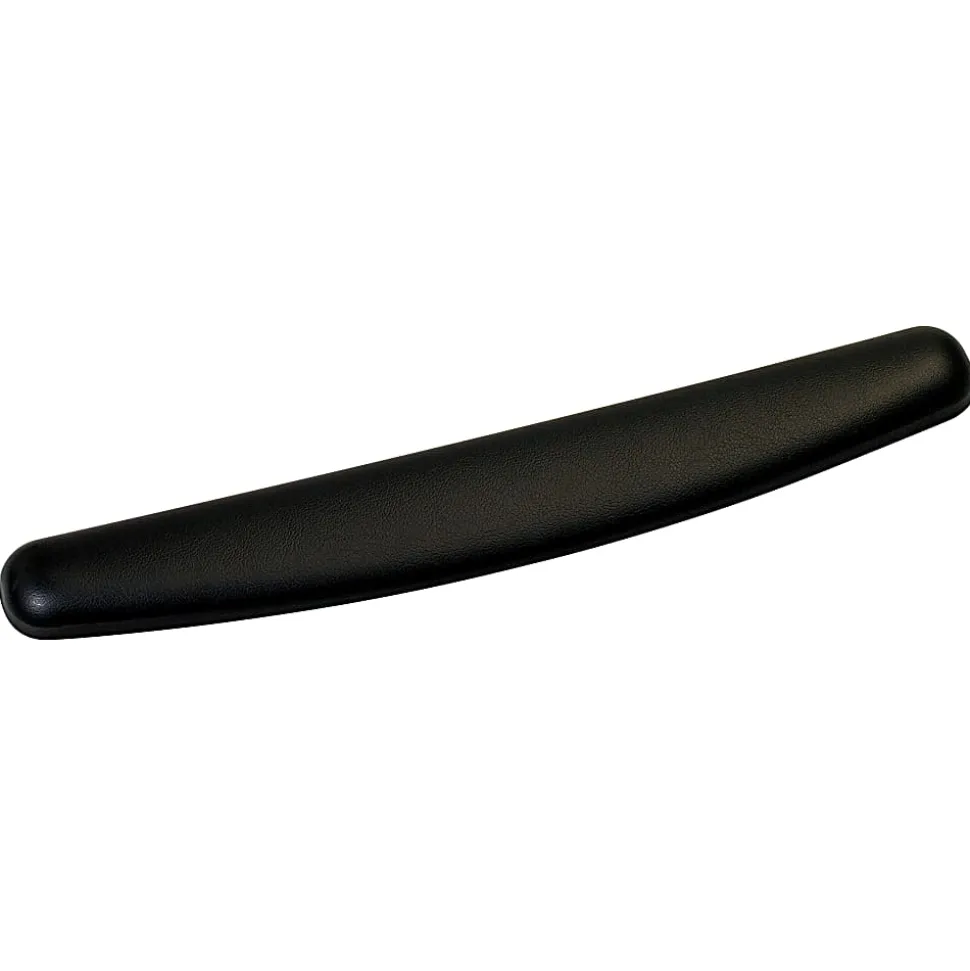 3M™ Compact Gel Keyboards Wrist Rest With Antimicrobial Protection, 18" Wide, Black