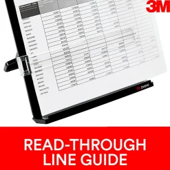 3M™ Desktop Document Holders, 18", Black/Silver
