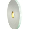 3M™ 4008 Double-Sided Foam Tape, 3" Core, 2" x 5 Yd., Natural