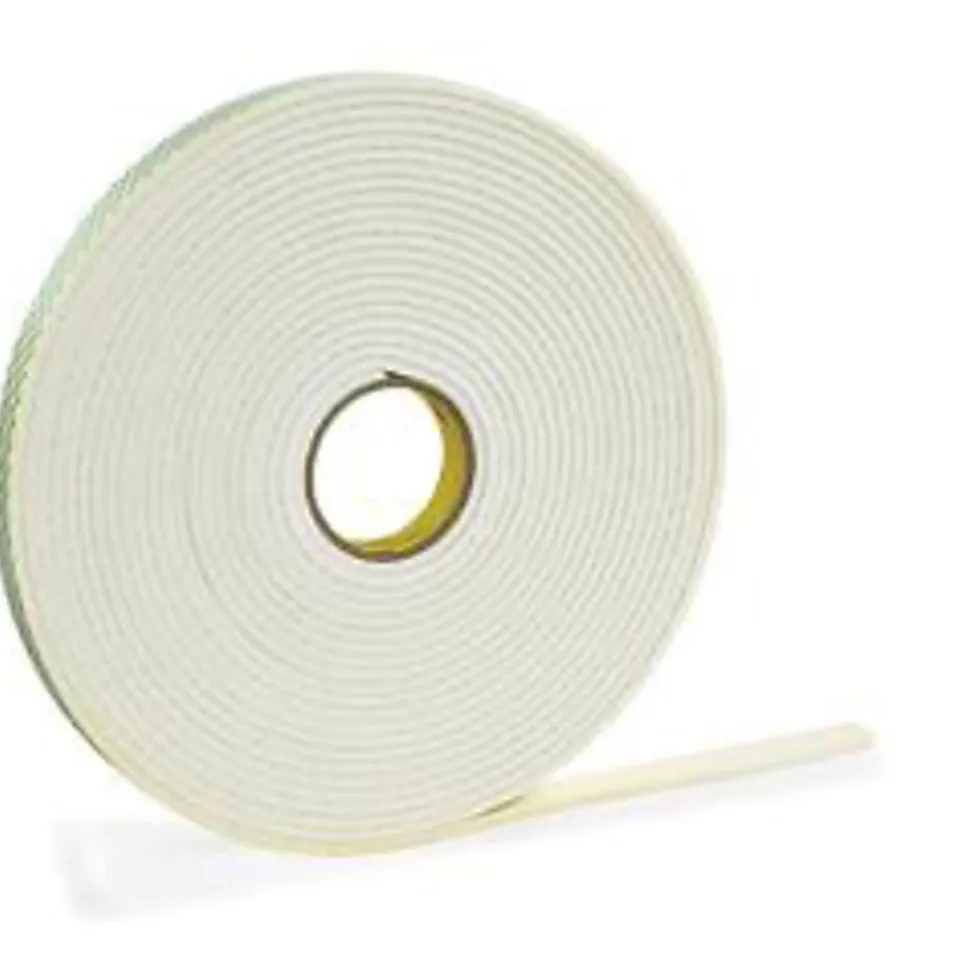 3M® 4466 Double Sided Foam Tape, 1/2" x 5 Yd., White, 1/16"