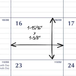 Mead® Basic Academic 2026-2027 Monthly Desk Pad Calendar, Standard, 21 3/4