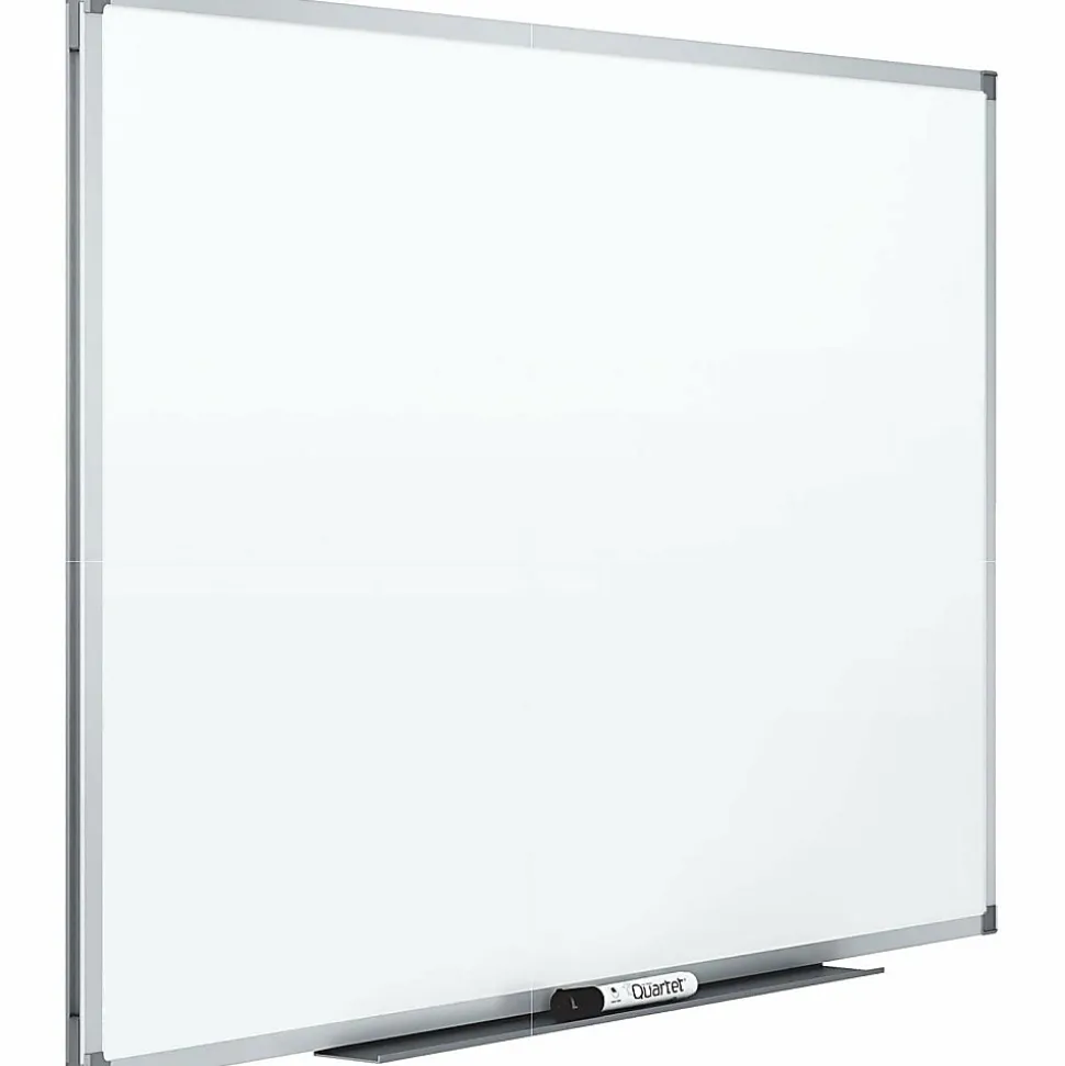 Mead® Basic Melamine Dry-Erase Whiteboard, 48" x 96 1/2", Aluminum Frame With Silver Finish