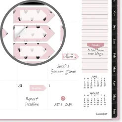 Mead Cambridge® Cherish Academic 2026-2027 Weekly Monthly Planner, Large, 8 1/2" x 11"