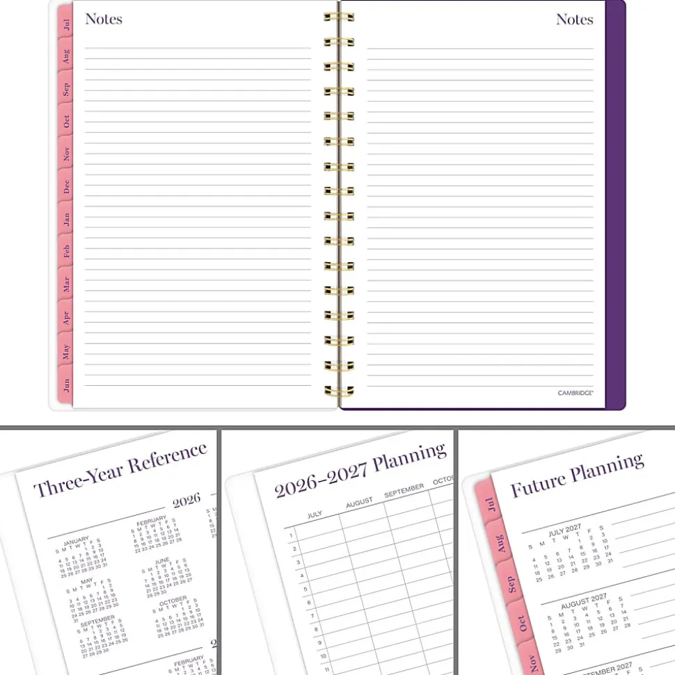 Mead Cambridge® Filbert Academic 2026-2027 Weekly Monthly Planner, Small, 5 1/2" x 8 1/2"