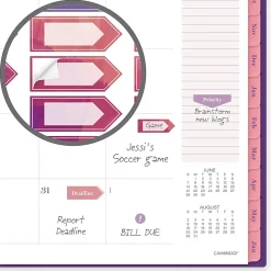 Mead Cambridge® Filbert Academic 2026-2027 Weekly Monthly Planner, Large, 8 1/2
