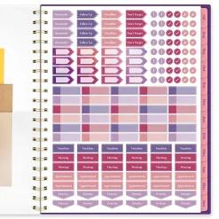 Mead Cambridge® Filbert Academic 2026-2027 Weekly Monthly Planner, Large, 8 1/2