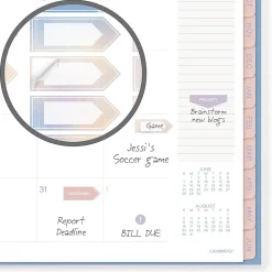 Mead Cambridge® Sunlit Academic 2026-2027 Weekly Monthly Planner, Large, 8 1/2