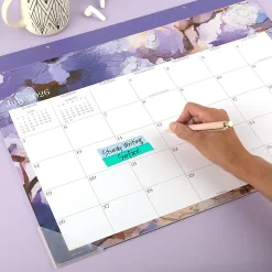 Mead Cambridge® Susan Academic 2026-2027 Monthly Desk Pad Calendar, Standard, 17