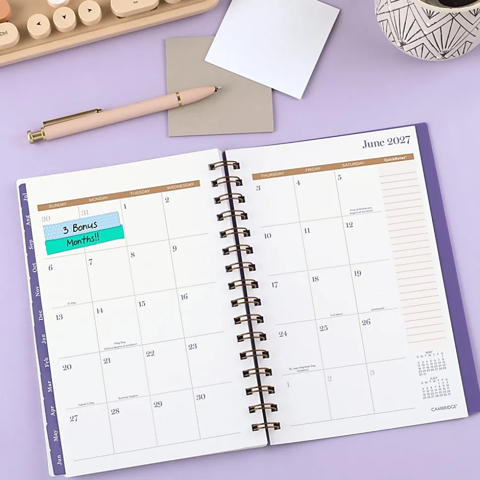 Mead Cambridge® Susan Academic 2026-2027 Weekly Monthly Planner, Small, 5 1/2" x 8 1/2"