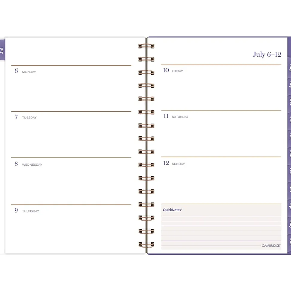 Mead Cambridge® Susan Academic 2026-2027 Weekly Monthly Planner, Small, 5 1/2" x 8 1/2"