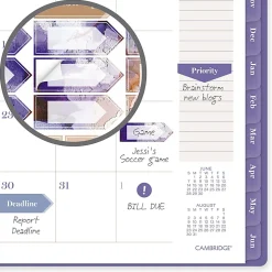 Mead Cambridge® Susan Academic 2026-2027 Weekly Monthly Planner, Small, 5 1/2