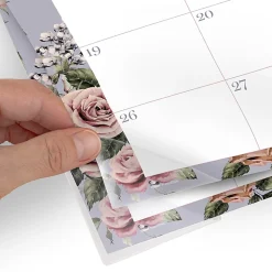 Mead Cambridge® Tea Rose Academic 2026-2027 Monthly Desk Pad Calendar, Standard, 17