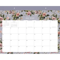 Mead Cambridge® Tea Rose Academic 2026-2027 Monthly Desk Pad Calendar, Standard, 17