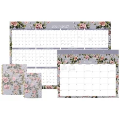 Mead Cambridge® Tea Rose 2026-2027 Erasable Wall Calendar, Reversible Academic Year/Regular Year, Large, 24