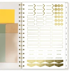 Mead Cambridge® WorkStyle® Balance Academic 2026-2027 Weekly Monthly Planner, Champagne, Small, 5 1/2" x 8 1/2"