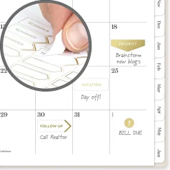 Mead Cambridge® WorkStyle® Balance Academic 2026-2027 Weekly Monthly Planner, Champagne, Small, 5 1/2
