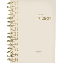 Mead Cambridge® WorkStyle® Balance Academic 2026-2027 Weekly Monthly Planner, Champagne, Small, 5 1/2