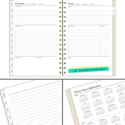 Mead Cambridge® WorkStyle® Balance Academic 2026-2027 Weekly Monthly Planner, Champagne, Small, 5 1/2