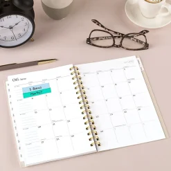 Mead Cambridge® WorkStyle® Balance Academic 2026-2027 Weekly Monthly Planner, Champagne, Small, 5 1/2