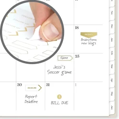 Mead Cambridge® WorkStyle® Balance Academic 2026-2027 Weekly Monthly Planner, Champagne, Large, 8 1/2