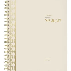 Mead Cambridge® WorkStyle® Balance Academic 2026-2027 Weekly Monthly Planner, Champagne, Large, 8 1/2