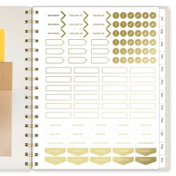 Mead Cambridge® WorkStyle® Balance Academic 2026-2027 Weekly Monthly Planner, Champagne, Medium, 7
