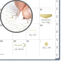 Mead Cambridge® WorkStyle® Classic Academic 2026-2027 Weekly Monthly Planner, Steel Blue, Small, 5 1/2