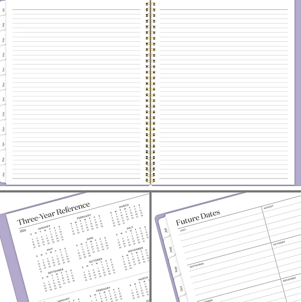 Mead Cambridge® WorkStyle® Classic Academic 2026-2027 Monthly Planner, Misty Lavender, Large, 8 1/2" x 11"