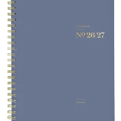Mead Cambridge® WorkStyle® Classic Academic 2026-2027 Weekly Monthly Planner, Steel Blue, Large, 8 1/2" x 11"