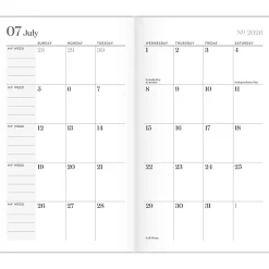 Mead Cambridge® WorkStyle® Classic Academic 2026-2028 Two Year Monthly Planner, Steel Blue, Pocket, 3 1/2" x 6 1/4"