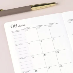 Mead Cambridge® WorkStyle® Classic Academic 2026-2028 Two Year Monthly Planner, Steel Blue, Pocket, 3 1/2