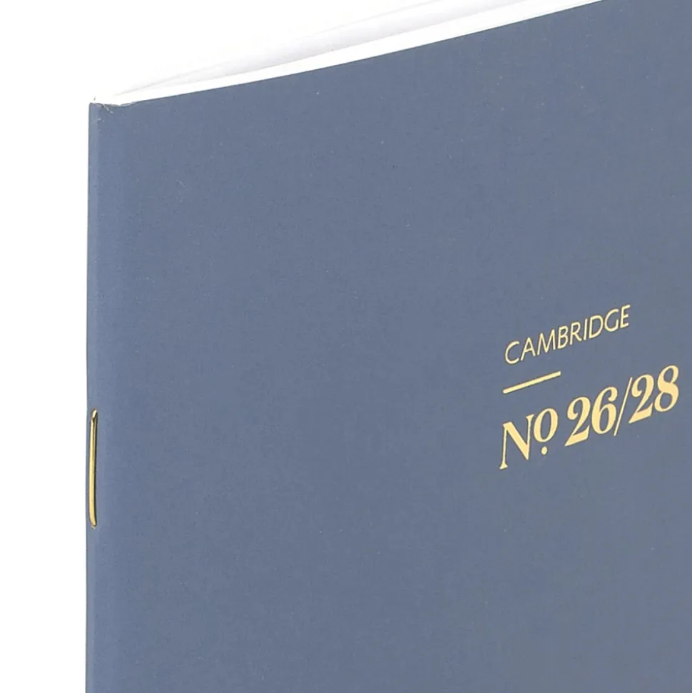 Mead Cambridge® WorkStyle® Classic Academic 2026-2028 Two Year Monthly Planner, Steel Blue, Pocket, 3 1/2" x 6 1/4"