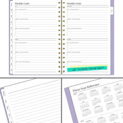 Mead Cambridge® WorkStyle® Focus Academic 2026-2027 Weekly Monthly Planner, Misty Lavender, Small, 5 1/2" x 8 1/2"