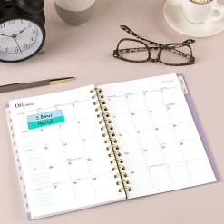 Mead Cambridge® WorkStyle® Focus Academic 2026-2027 Weekly Monthly Planner, Misty Lavender, Small, 5 1/2" x 8 1/2"