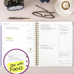 Mead Cambridge® WorkStyle® Focus Academic 2026-2027 Weekly Monthly Planner, Misty Lavender, Large, 8 1/2