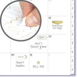 Mead Cambridge® WorkStyle® Focus Academic 2026-2027 Weekly Monthly Planner, Misty Lavender, Large, 8 1/2