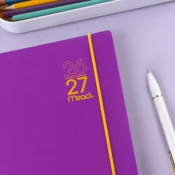 Mead® Color Pop Academic 2026-2027 Weekly Monthly Planner, Fuchsia, Small, 5 1/2