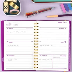 Mead® Color Pop Academic 2026-2027 Weekly Monthly Planner, Fuchsia, Small, 5 1/2