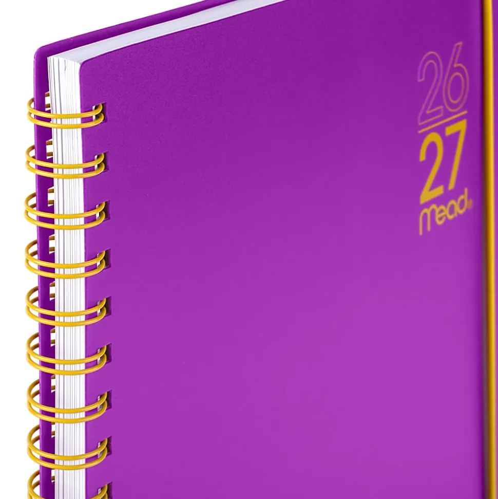 Mead® Color Pop Academic 2026-2027 Weekly Monthly Planner, Fuchsia, Large, 8 1/2" x 11"