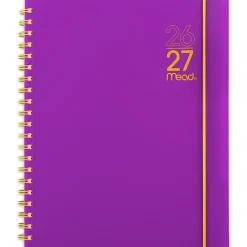 Mead® Color Pop Academic 2026-2027 Weekly Monthly Planner, Fuchsia, Large, 8 1/2