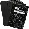Mead® Composition Books, 7.5" x 9.75", College Ruled, 100 Sheets, Black Marble, Pack Of 12
