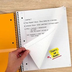 Mead Five Star Wirebound Notebook, 8 1/2" x 11", 150 Sheets, 3 Subject, College Ruled, Assorted Cover