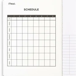 Mead® Journal Composition Book, 7 1/2" x 9 3/4", Wide Ruled, 50 Sheets, Black Marble