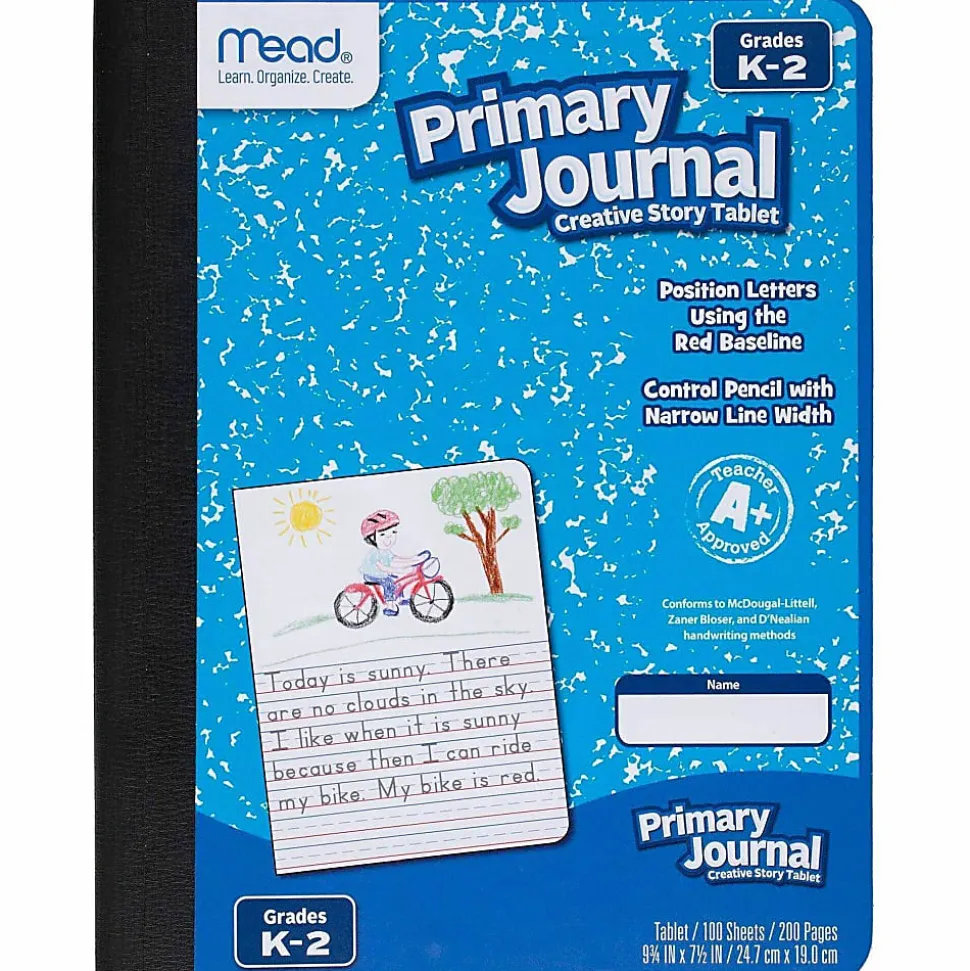 Mead® K-2 Classroom Primary Journal, 7-1/2" x 9-4/5", 100 Sheets, Assorted