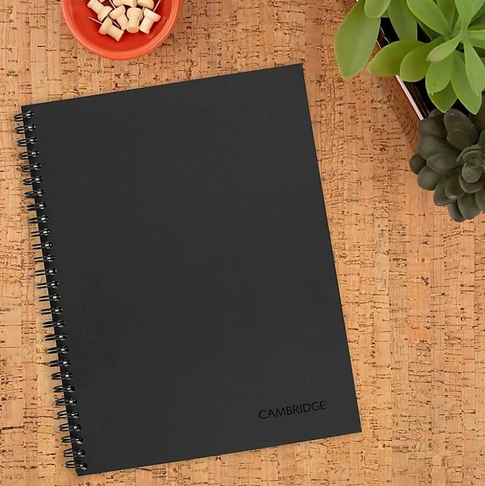 Mead® Limited Meeting Notebook, 7-1/4" x 9-1/2", 80 Pages, Black
