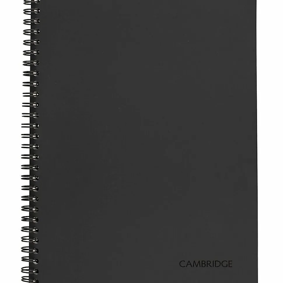 Mead® Limited Meeting Notebook, 7-1/4" x 9-1/2", 80 Pages, Black